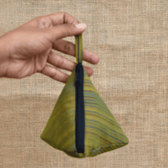 Green Kalamkari Small Coin Purse
