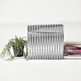 Grey Ikat Foldable Stationery Organiser - handle