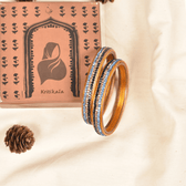 Lac bangles in blue and black tones - Hyderabad