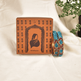 Pair of broad bangles in blue and maroon tones - Kritikala 