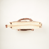 Classic Jute Bag With a Red Kalamkari Design