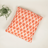 Orange Ikat 20" x 20" Cushion Cover