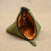 Green Kalamkari Small Coin Purse