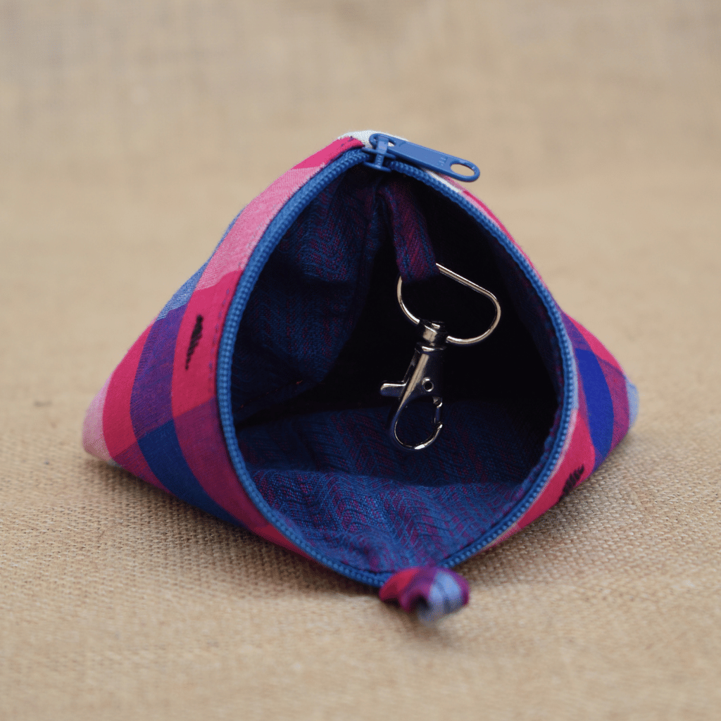 Pink Ikat Small Coin Purse