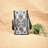 Tribal-Print Canvas Handbag 