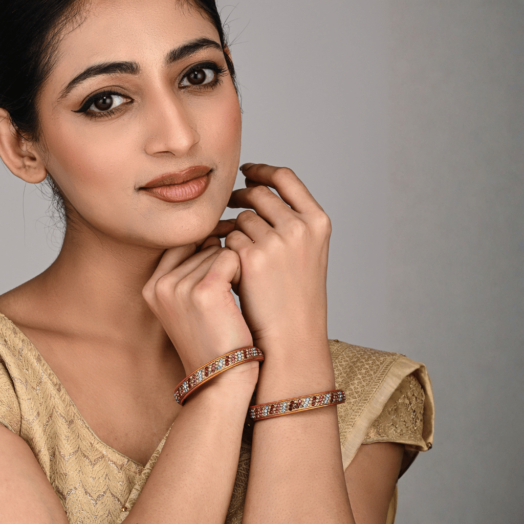 Pair of lac bangles in multicolour tones - Hyderabad
