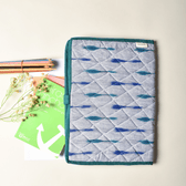 Grey Ikat cotton file folder