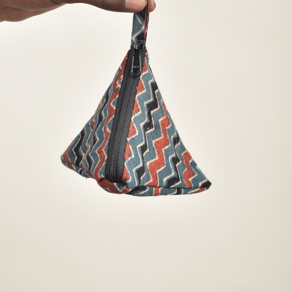 Black Cotton Small Coin Purse