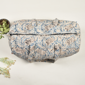 Blue ikat toiletry pouch  - zip