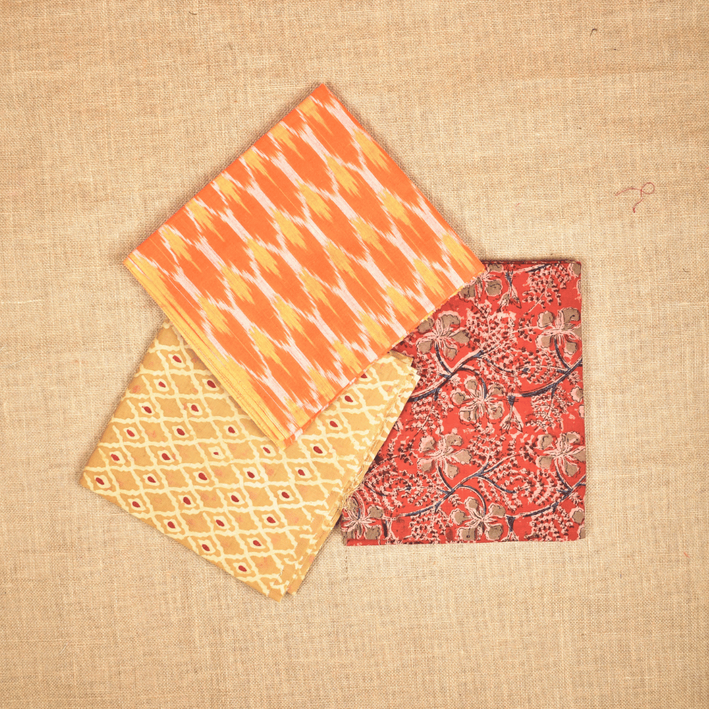 Kalamkari blouse piece gift pack