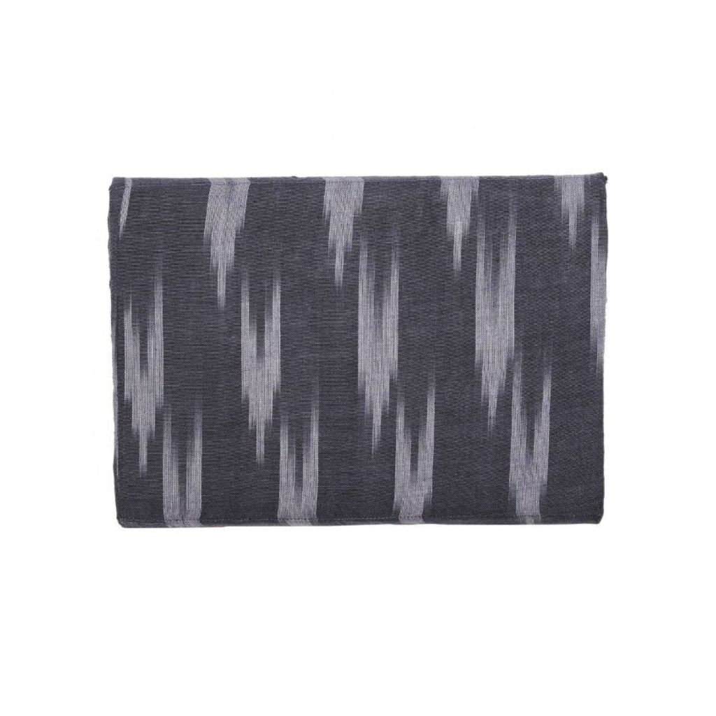 Stylish blue Ikat tablet sleeves - back