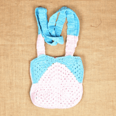 Pink and Blue Crochet Sling Bag