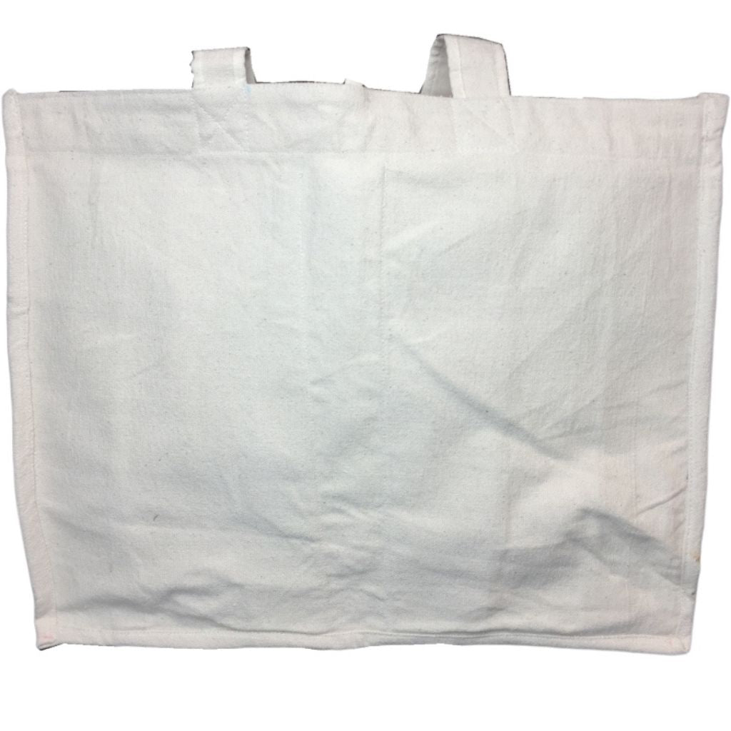 Strong offwhite canvas vegetable shopping bag