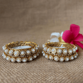 Pearl Stone Work Handmade Tealight Holders – Set of 2