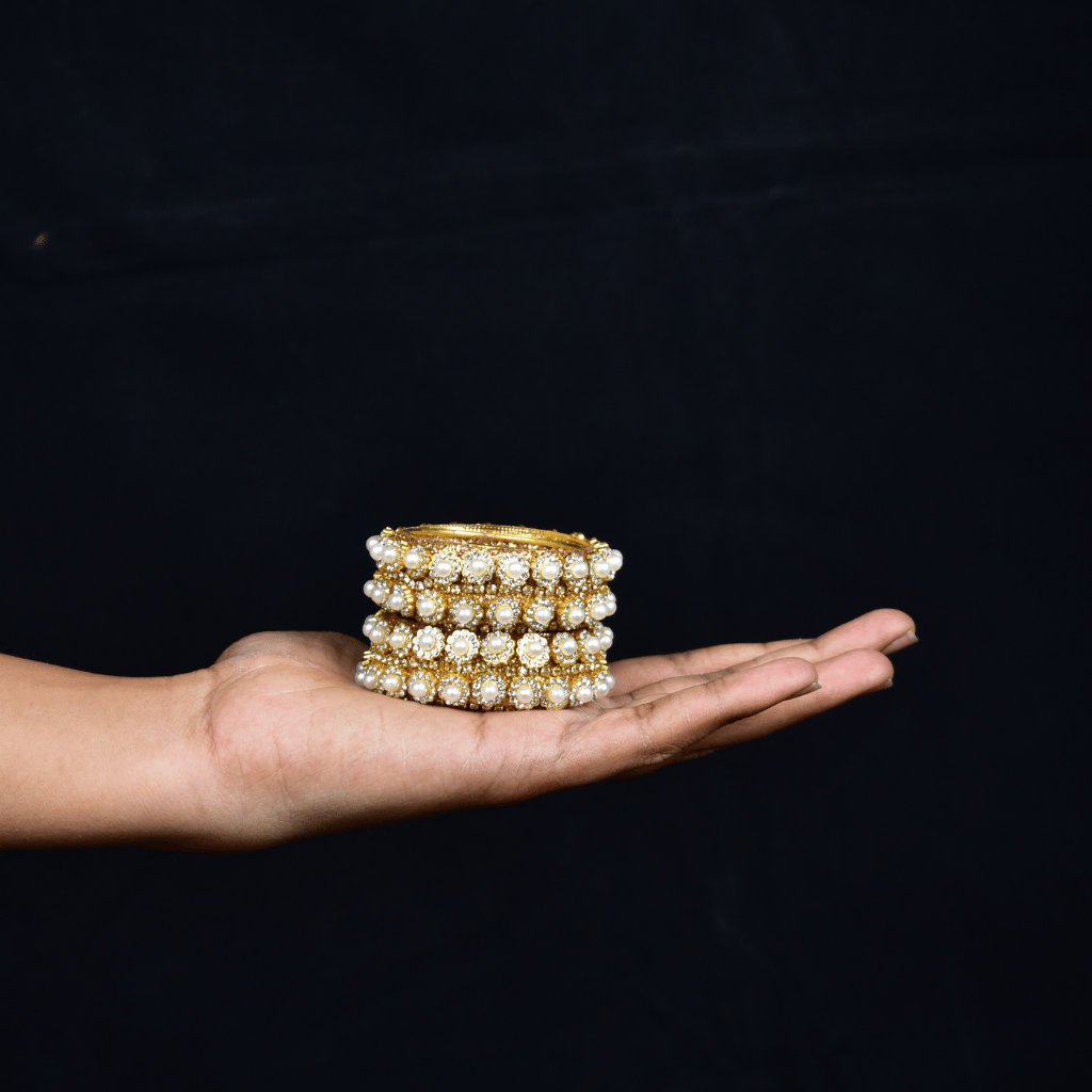 Pearl Stone Work Handmade Tealight Holders – Set of 2