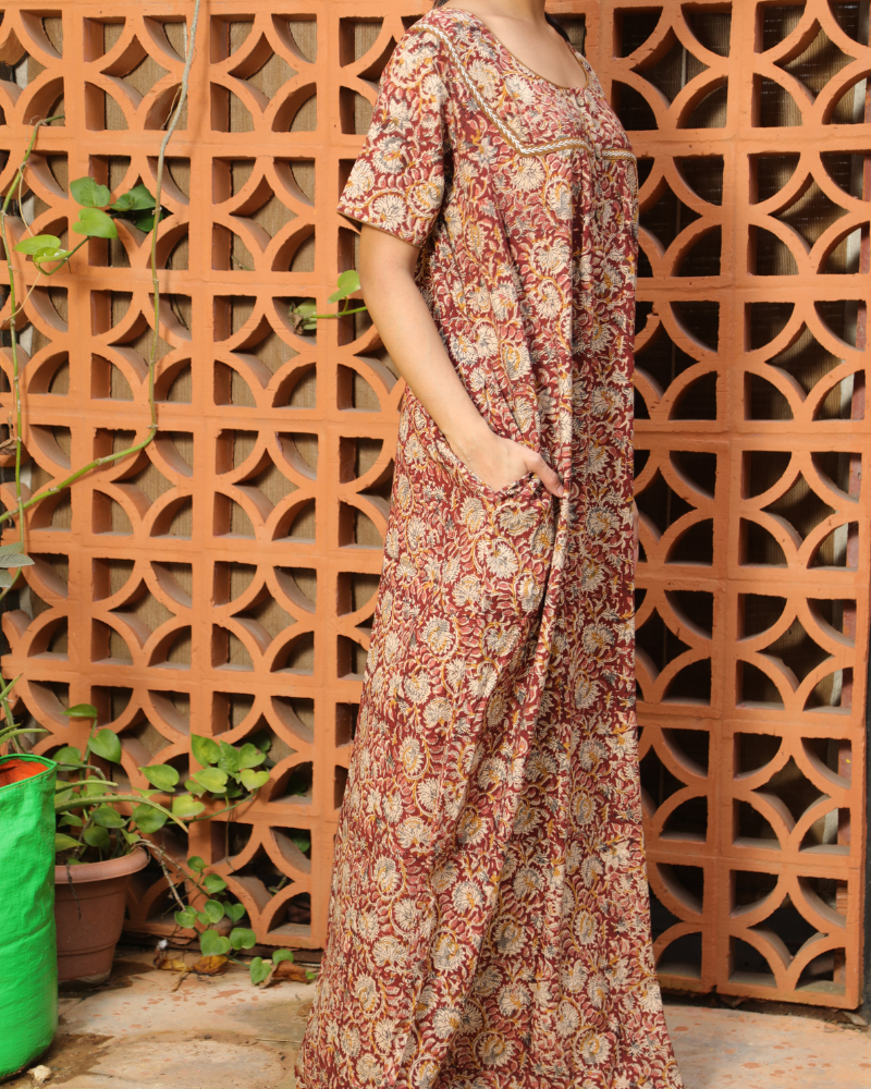 Kalamkari 2024 nighty design