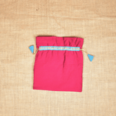 Maroon Silk Potli Bag - use