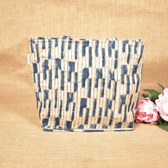 Blue Kalamkari Quilted Tote Bag - back
