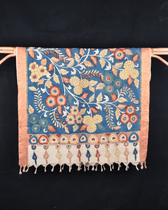 Blue Hand Painted Kalamkari Dupatta