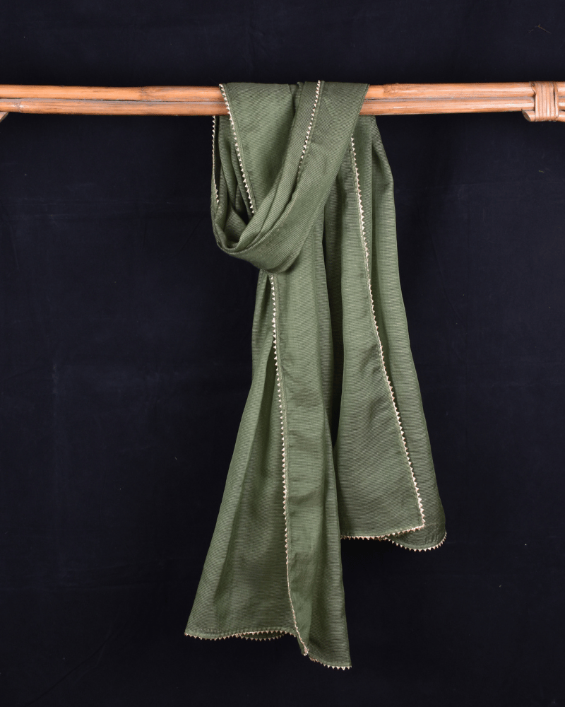 Green Kota cotton Dupatta