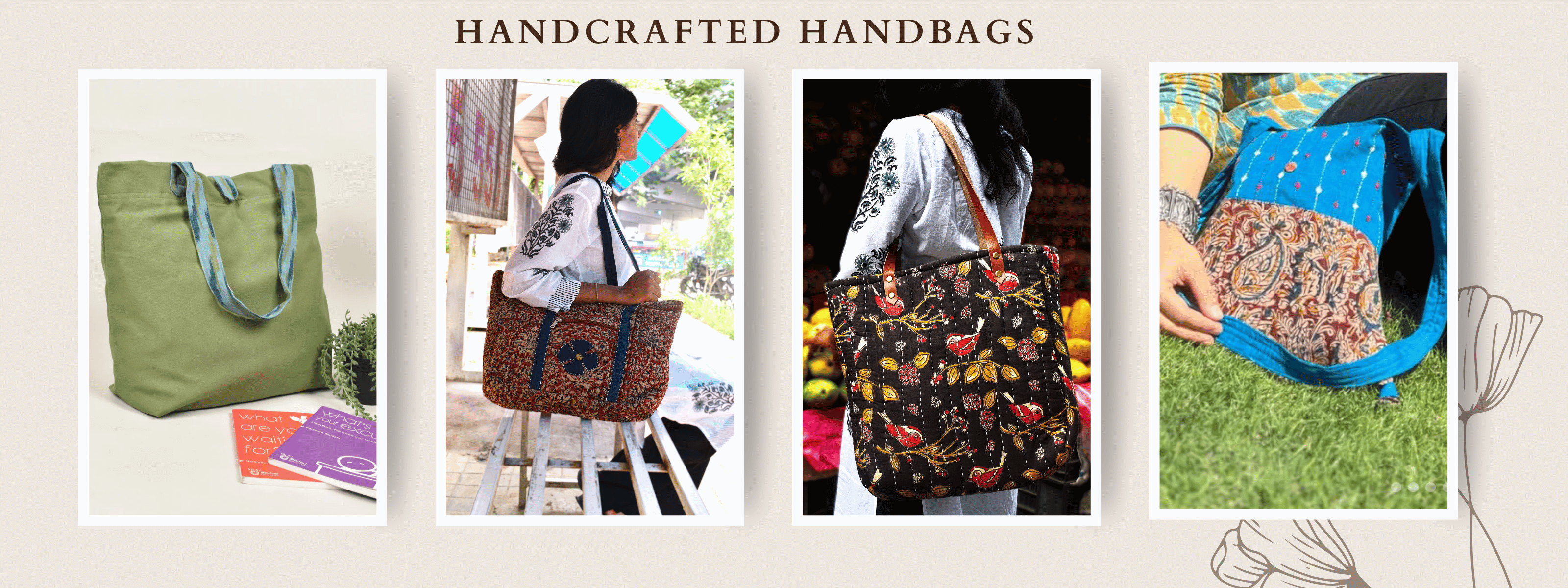 Desktop banner - Tote bags
