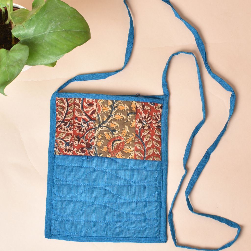 Blue Mangalgiri sling bag