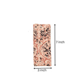 Pink kalamkari reading glass pouch - dimensions